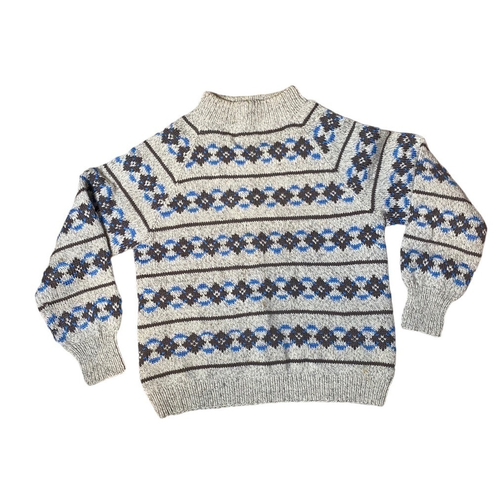 Danspin Hand Knitted 100% Wool Thick Sweater